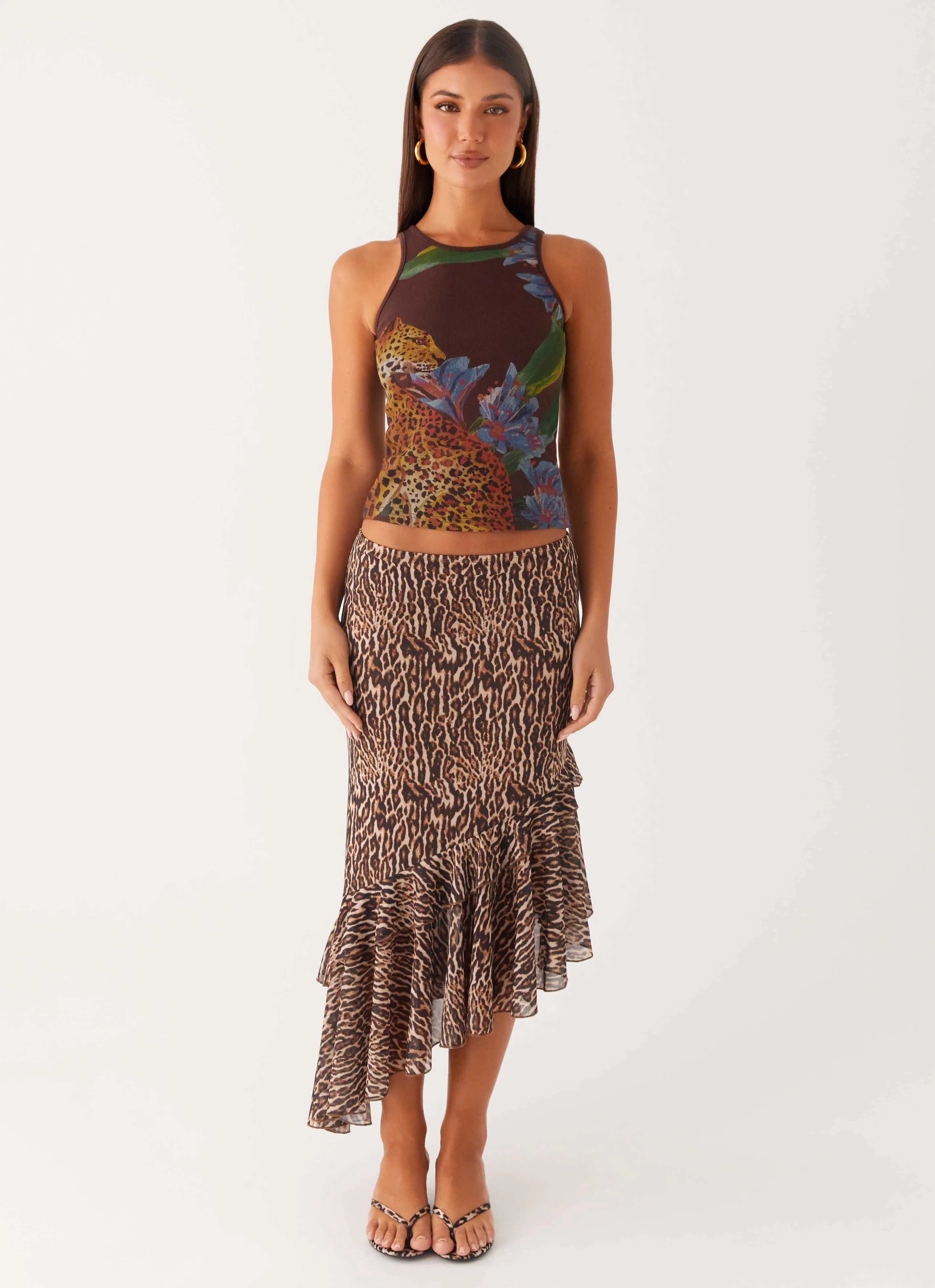 Safari Tank - Chocolate TaglessCollar