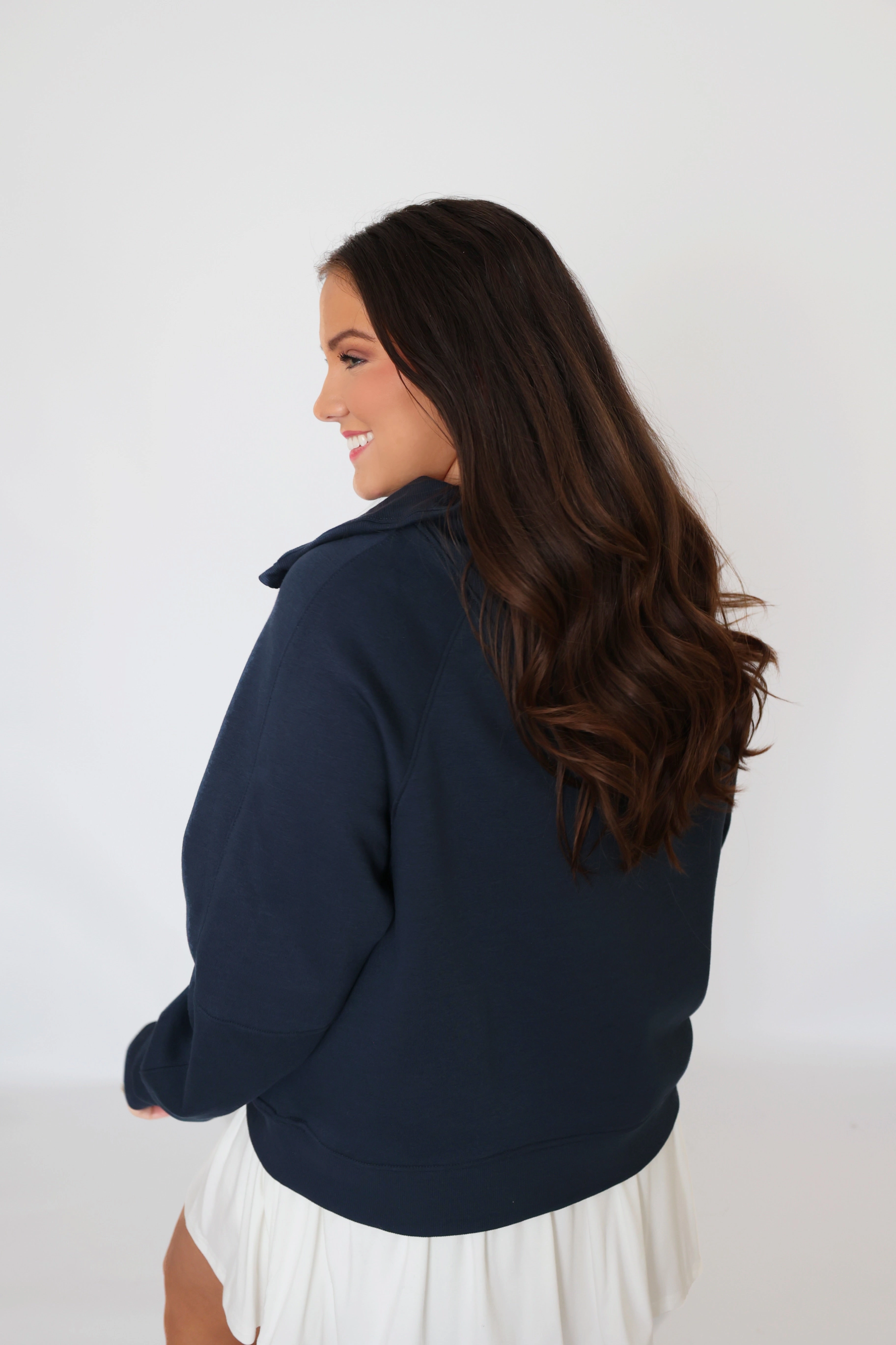 Mollie Half Zip Pullover Wool Sweater