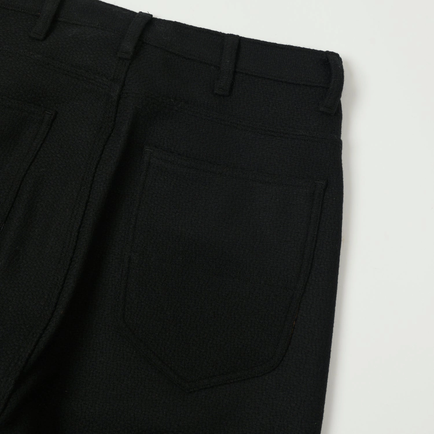 Monitaly Drop Crotch Five Pocket Pants - Vicente Black