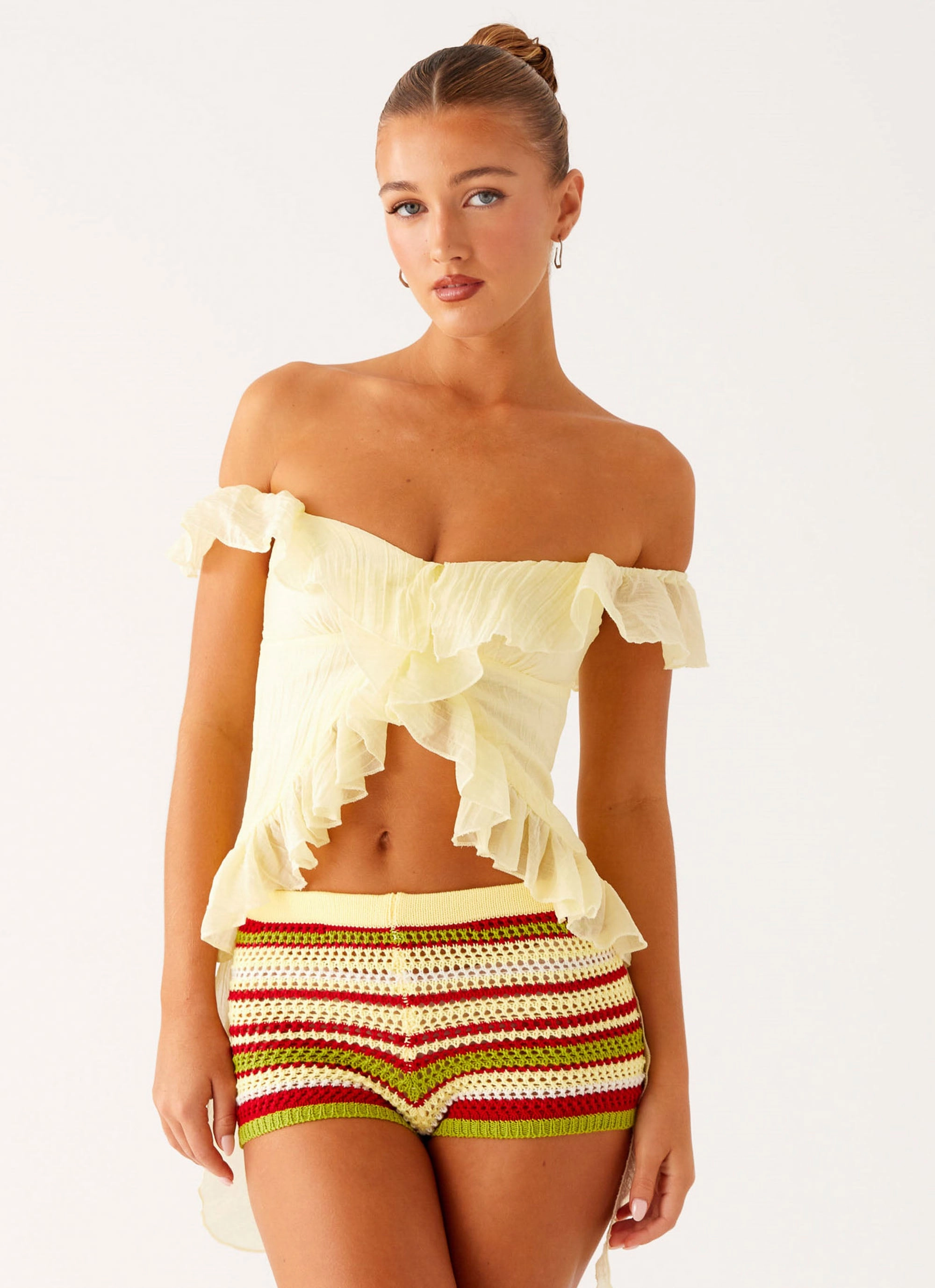 maternity option Miffy Mini Shorts - Yellow Multi