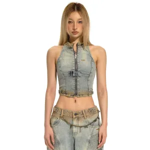 Mud Biker Denim Vest