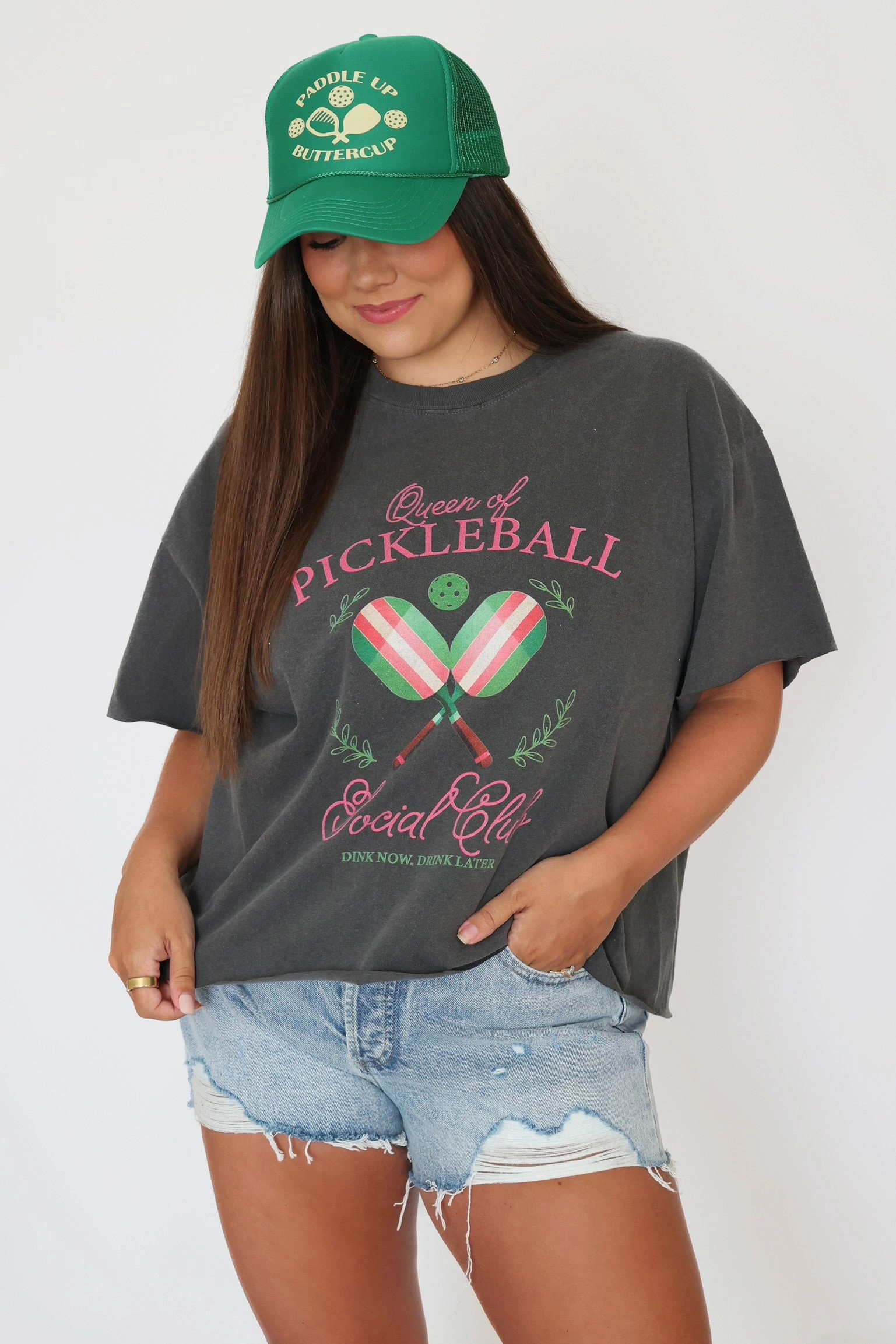 Queen of Pickleball Graphic Tee(FINAL SALE) No Iron Fabric