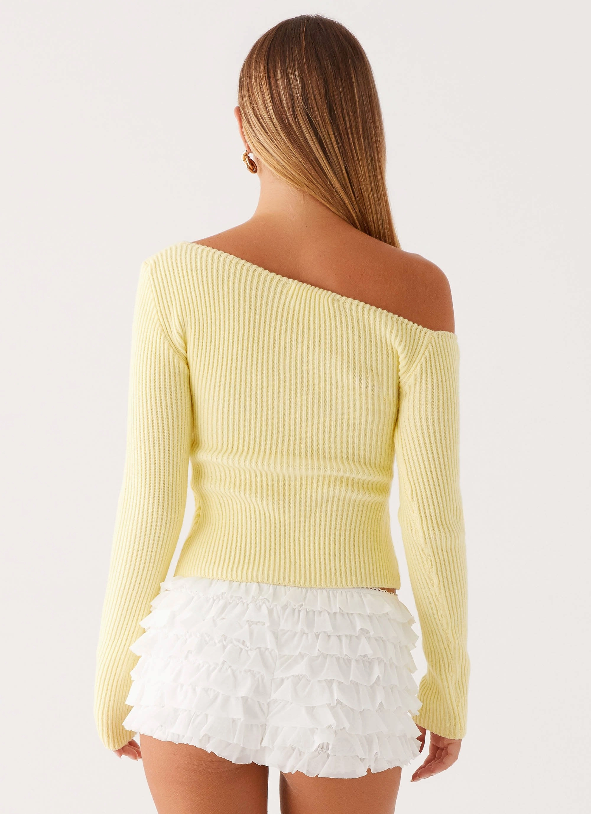 SustainableBlend Waverly Knit Top - Pastel Yellow