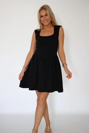 Haleigh Scuba Dress Multi Panel Design