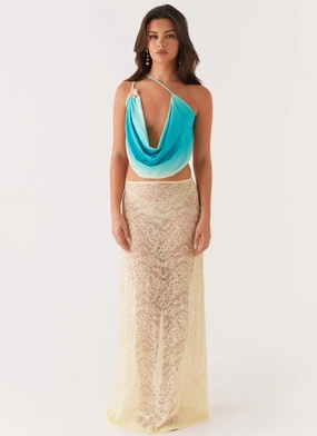 MultiPocket Design Phoebe Top - Green Gradient Phoebe Top - Green Gradient Soft touch finish Wrinkle Resistant Treatment