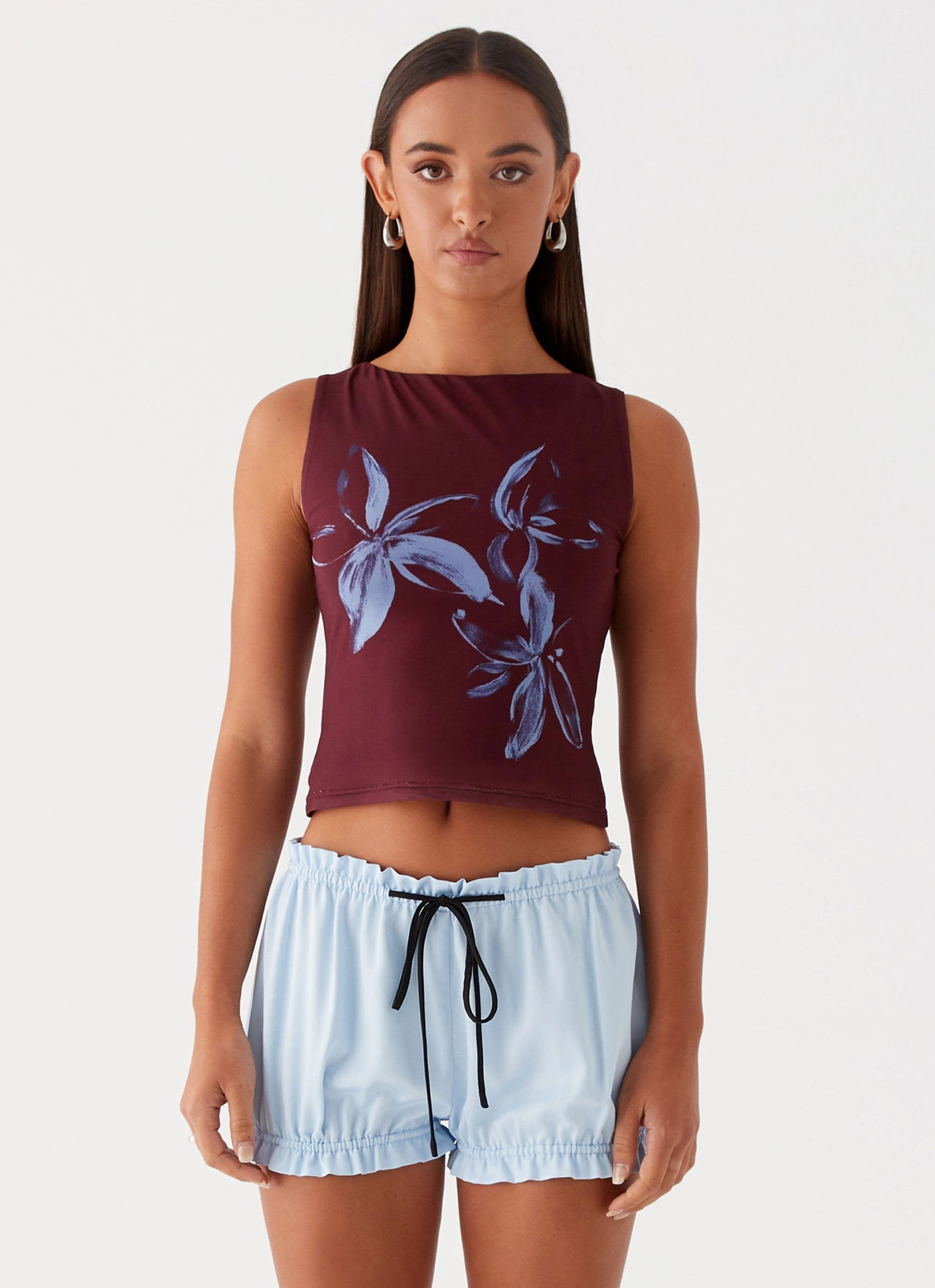 Eco Friendly Material AbrasionResistantFabric Clubhouse Bloomer Shorts - Blue