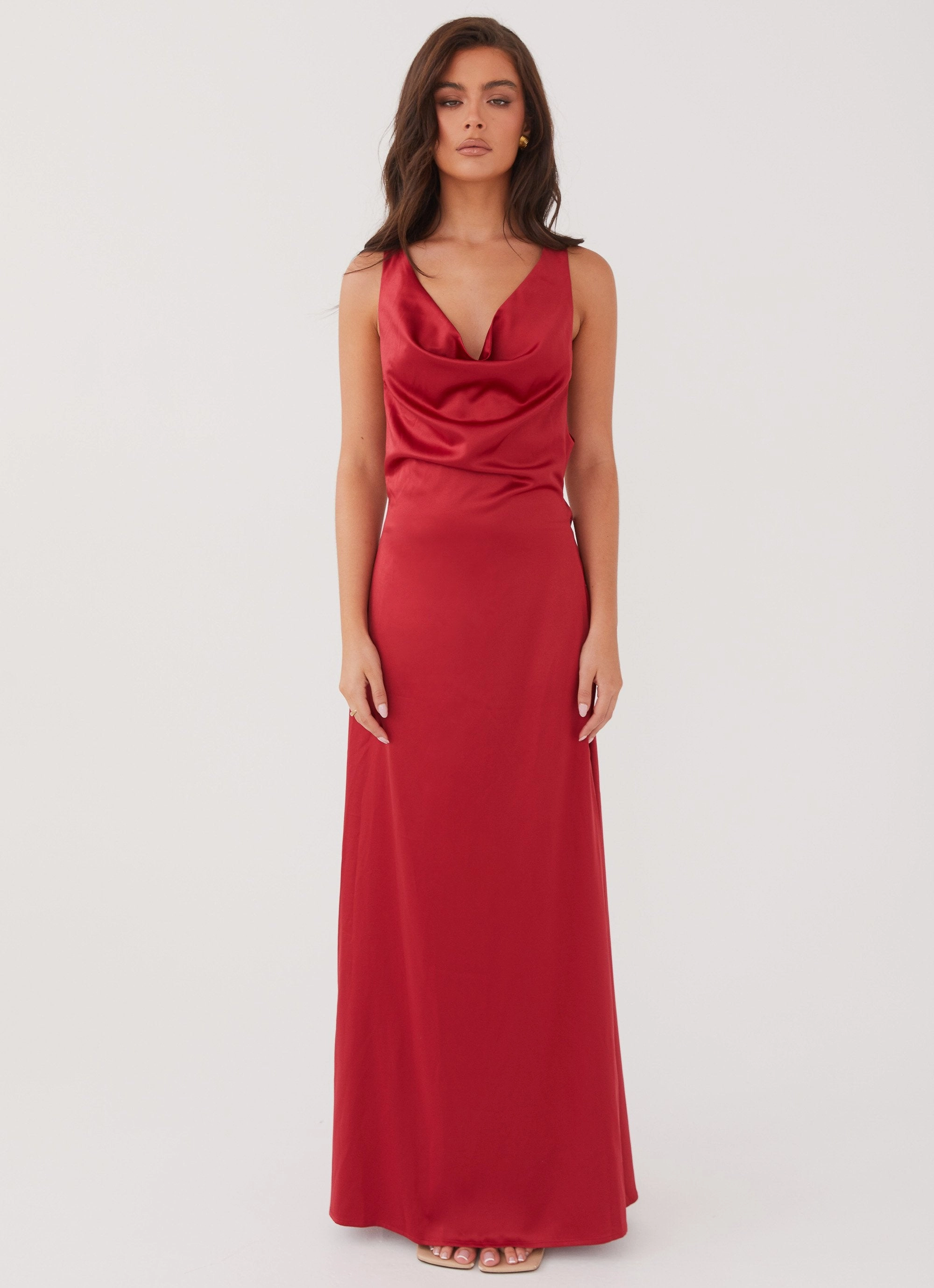 Deep Hue Musa Maxi Dress - Cherry Red