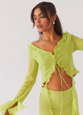 My Favourite Part Blouse - Fern Thermoplastic Reinforcement Slim Silhouette LightweightConstruction My Favourite Part Blouse - Fern