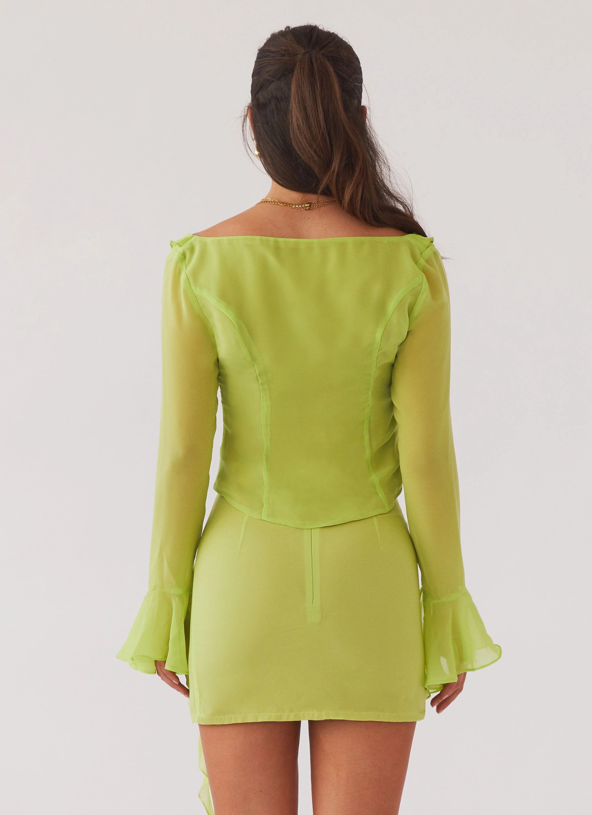 My Favourite Part Blouse - Fern Plaid Print