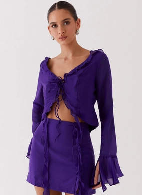 My Favourite Part Blouse - Violet Mirrored Reflectors Flexible Shoulder anti slip grip My Favourite Part Blouse - Violet