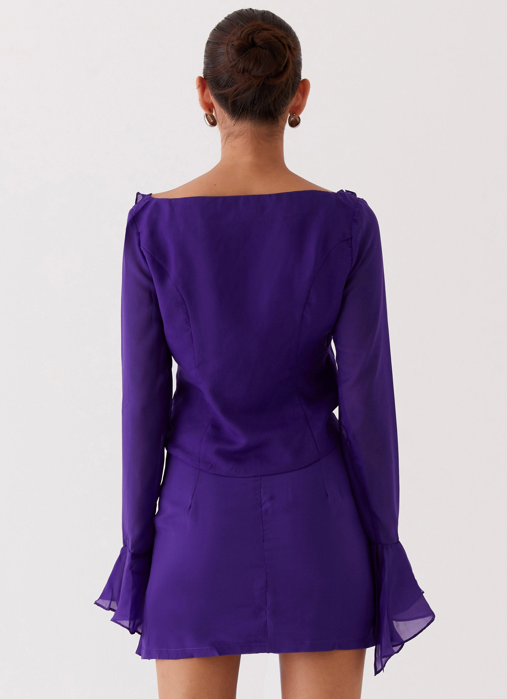 My Favourite Part Blouse - Violet Modern Layers Reflective Safety Details
