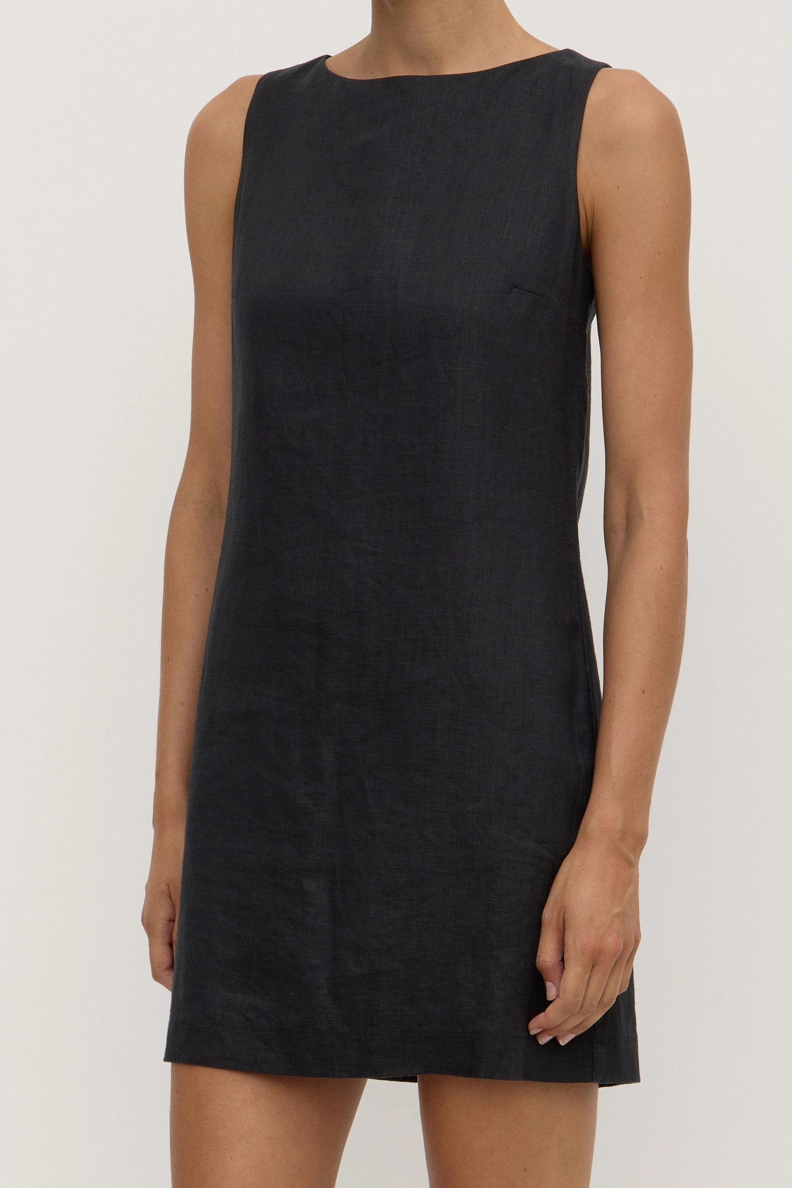 BreathableFabric Casual Core Nadine Linen Mini Dress