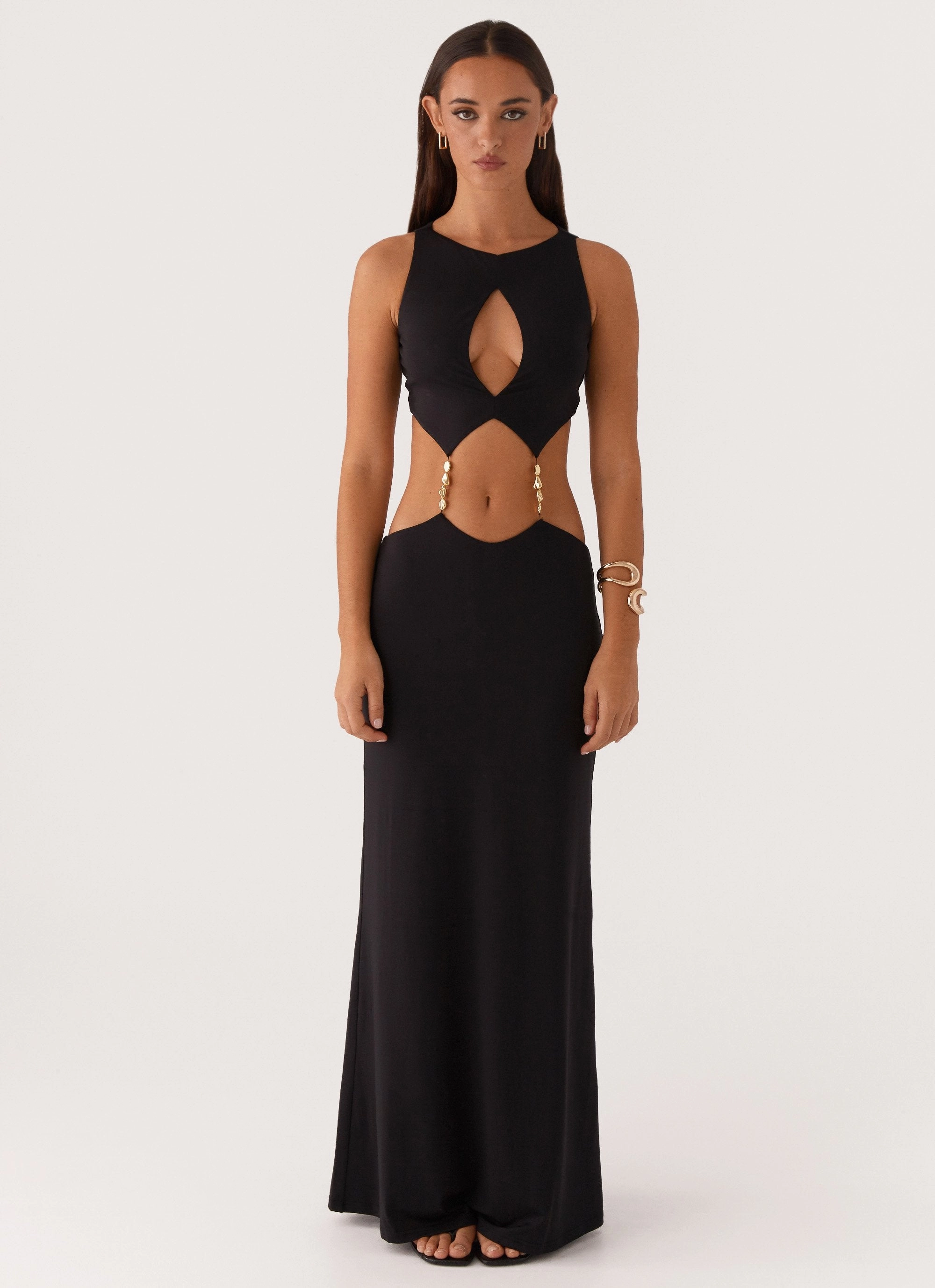 Nadiya Maxi Dress - Black Easy Go