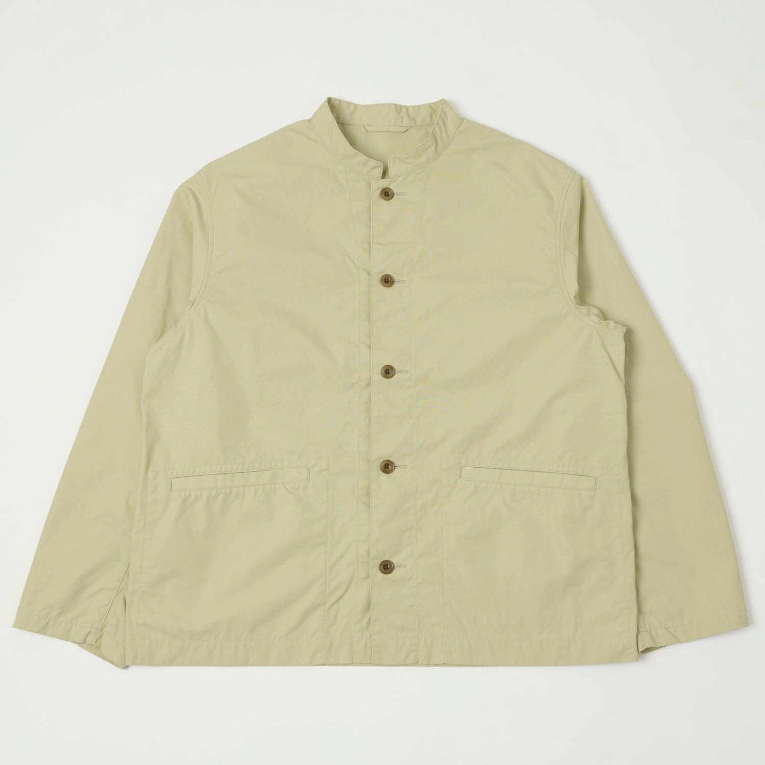 Nanamica Band Collar Shirt Jacket - Light Green