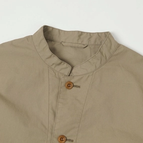 Nanamica Band Collar Shirt Jacket - Taupe Nanamica Band Collar Shirt Jacket - Taupe