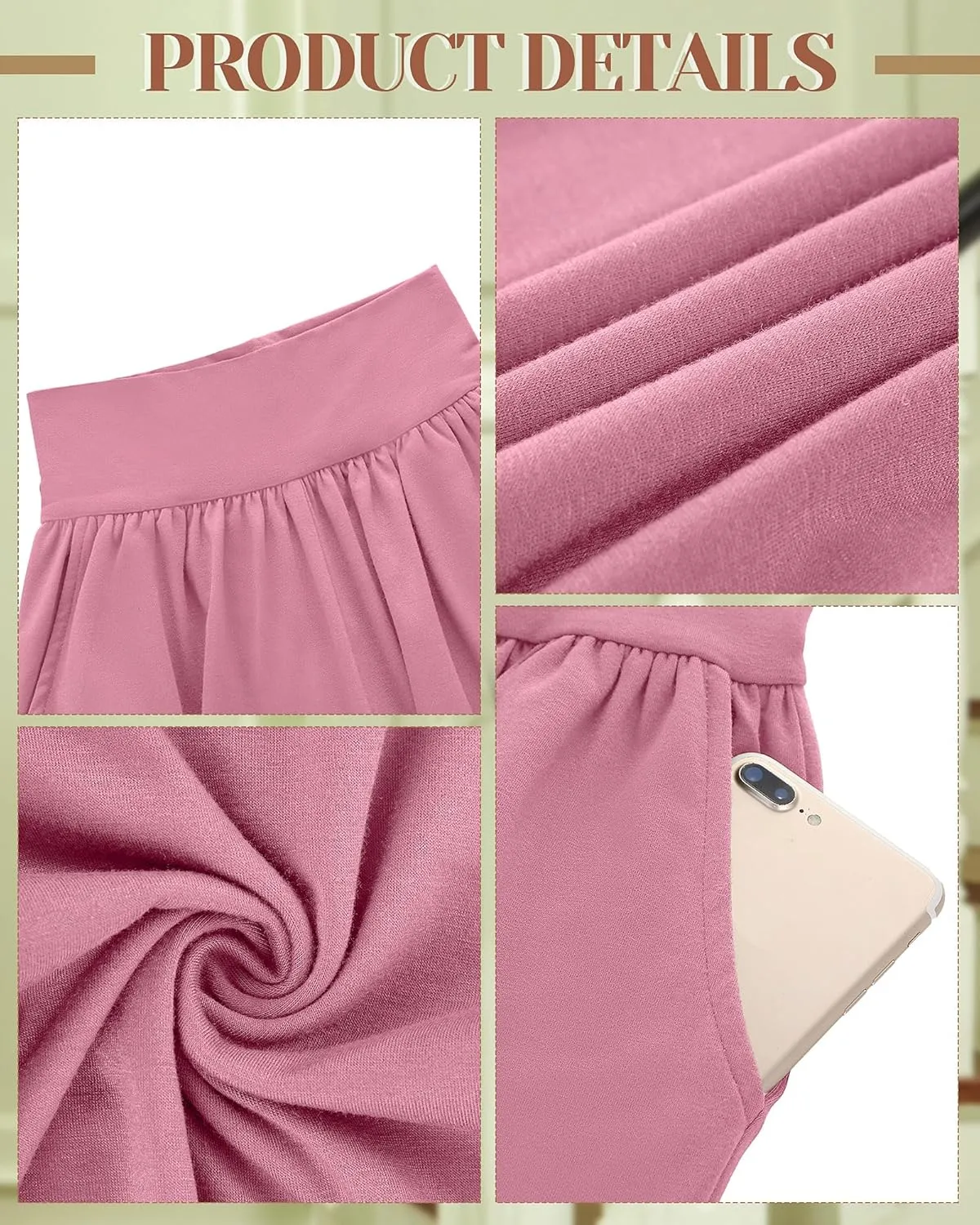 Neer 3 Pack Women Plus Size Wide Leg Yoga Pants High Waist Sweatpants Plus Size Palazzo Pants Lounge with Pockets
