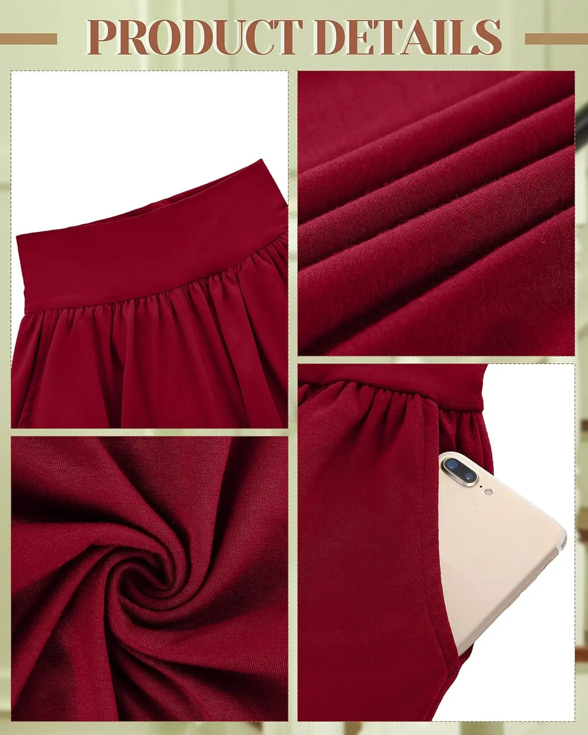 Neer 3 Pack Women Plus Size Wide Leg Yoga Pants High Waist Sweatpants Plus Size Palazzo Pants Lounge with Pockets
