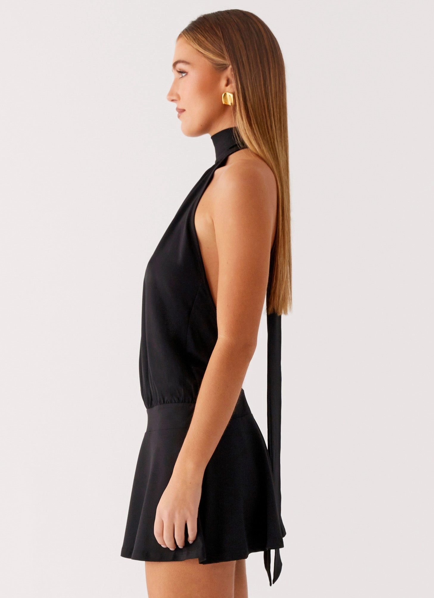 Valor Mini Dress - Black Urban Motion Sculpted Form