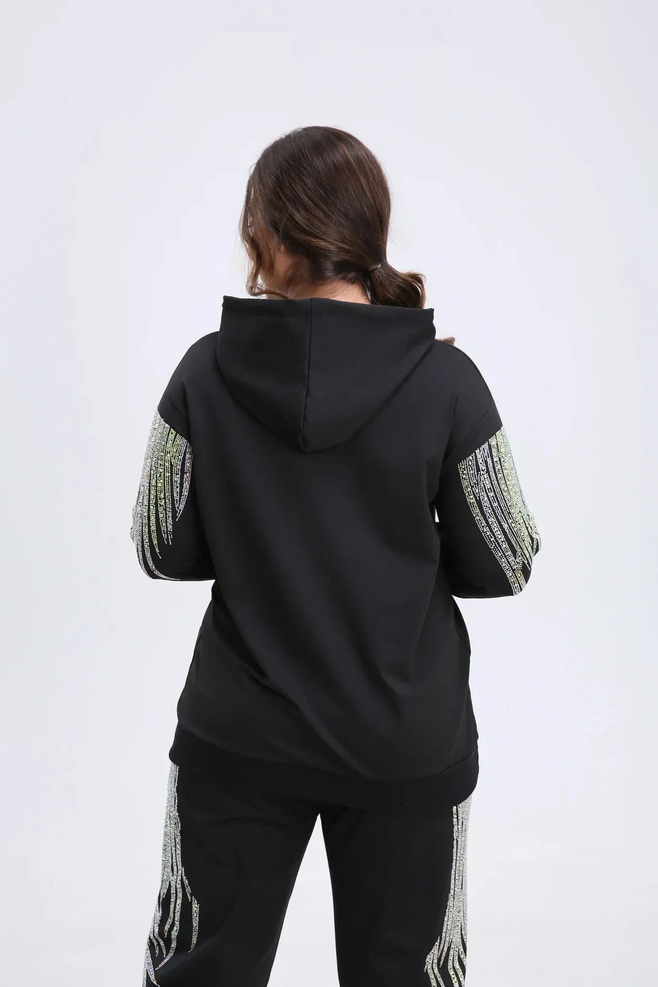 New Stylish plus Size Womens Brand Hoodies Autumn Winter Hooded Sweatshirts Long Sleeve Outerwear