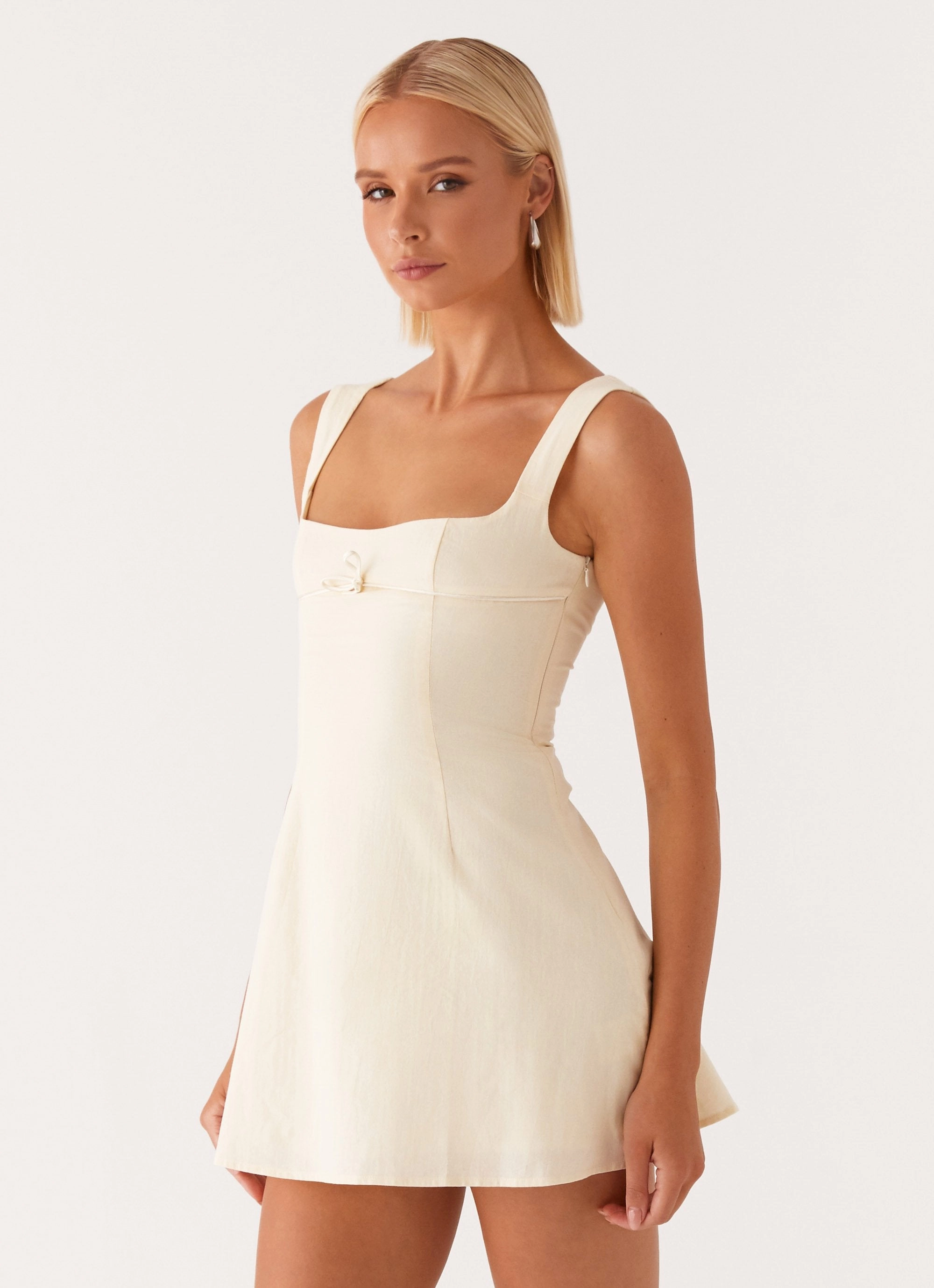 Shared Glow Playful design piece Cadence Mini Dress - Yellow