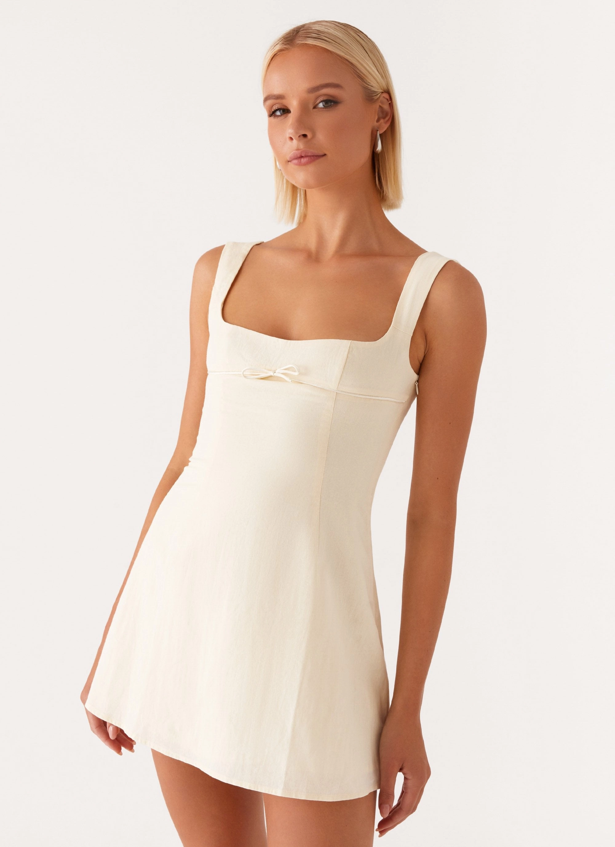 Cadence Mini Dress - Yellow Tailored-fit