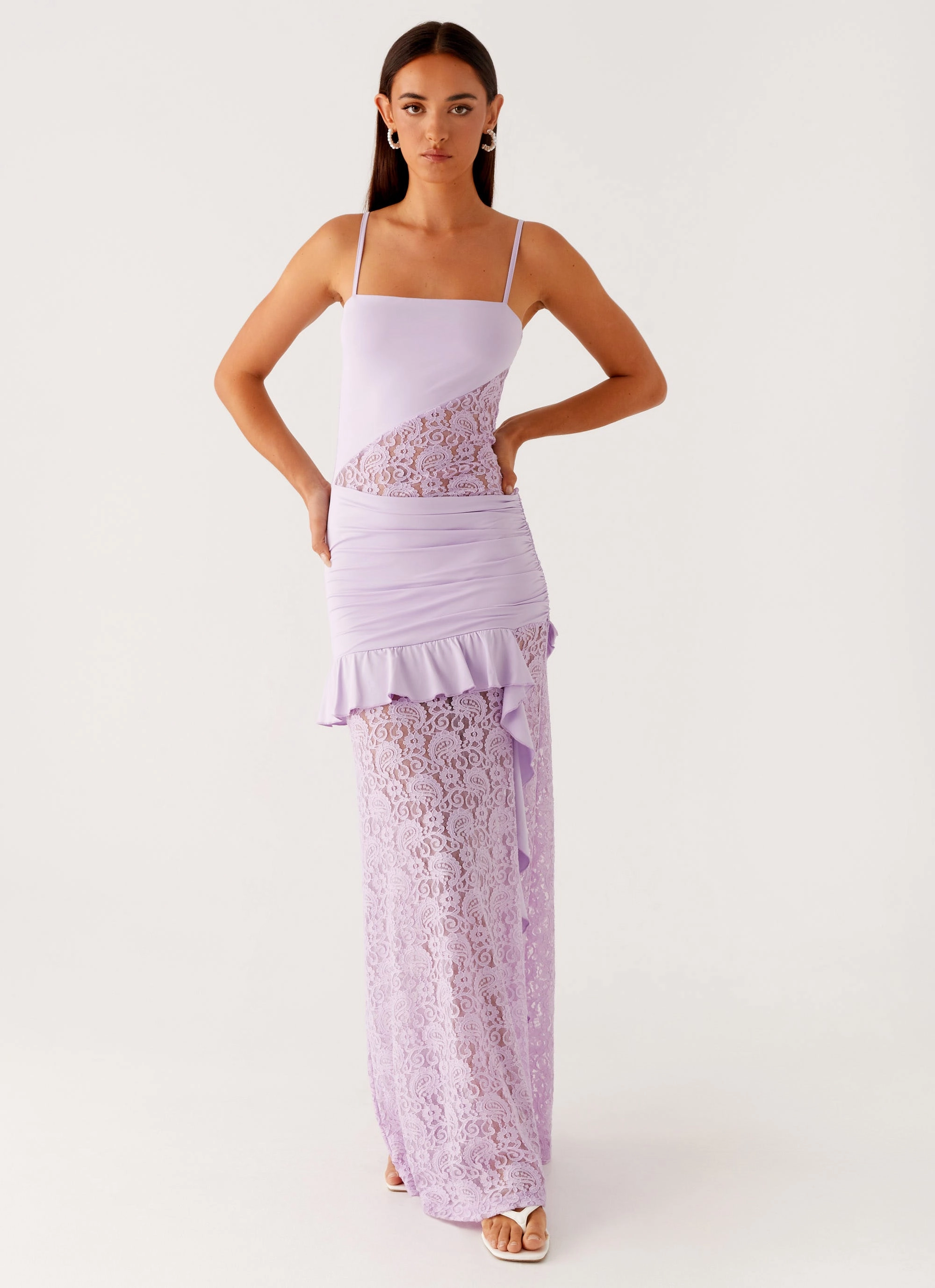 New Romance Maxi Dress - Lilac Sunset Scene Summer Friendly