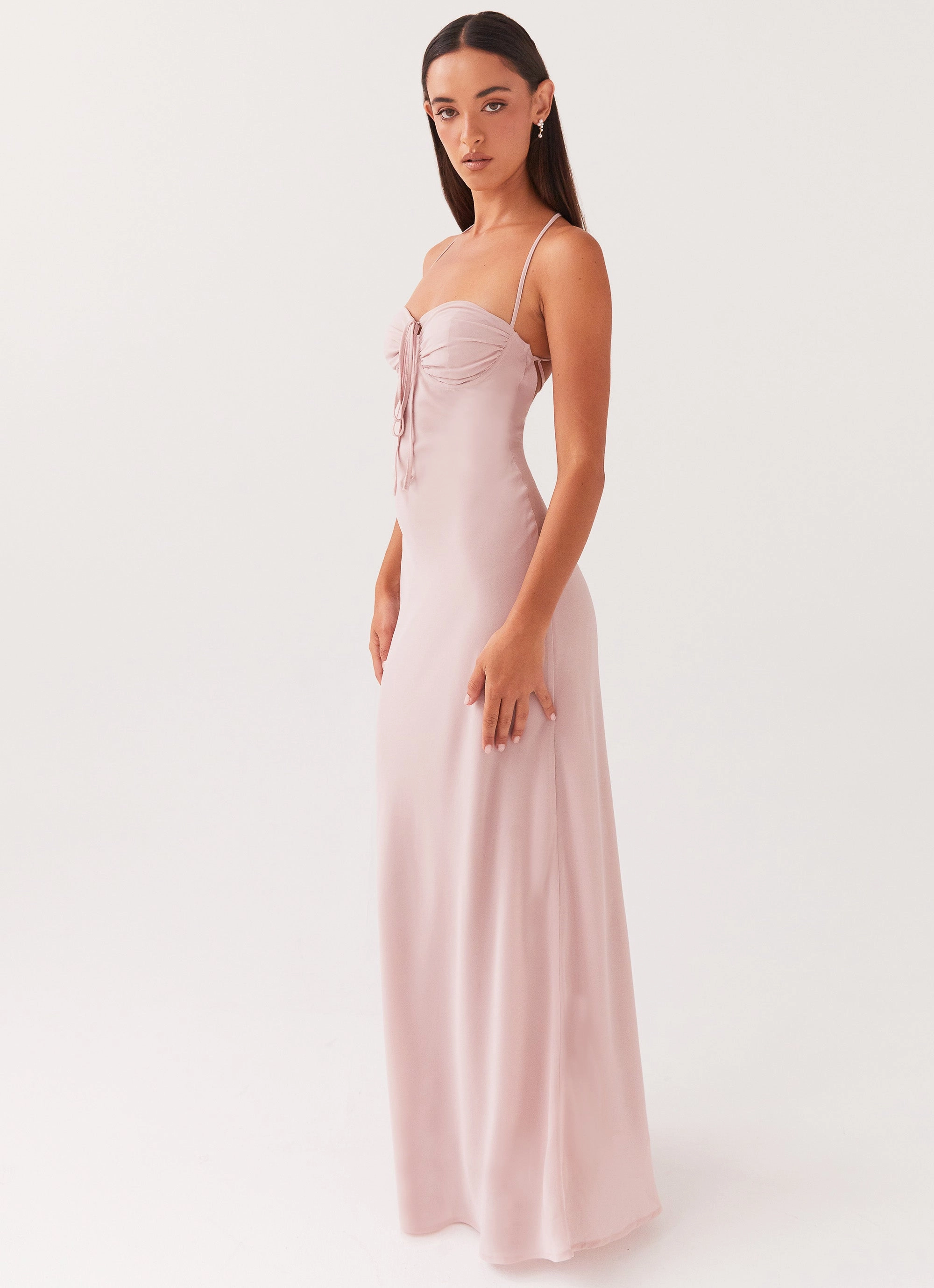 Textured Layers Street Flex Aveline Maxi Dress - Mauve