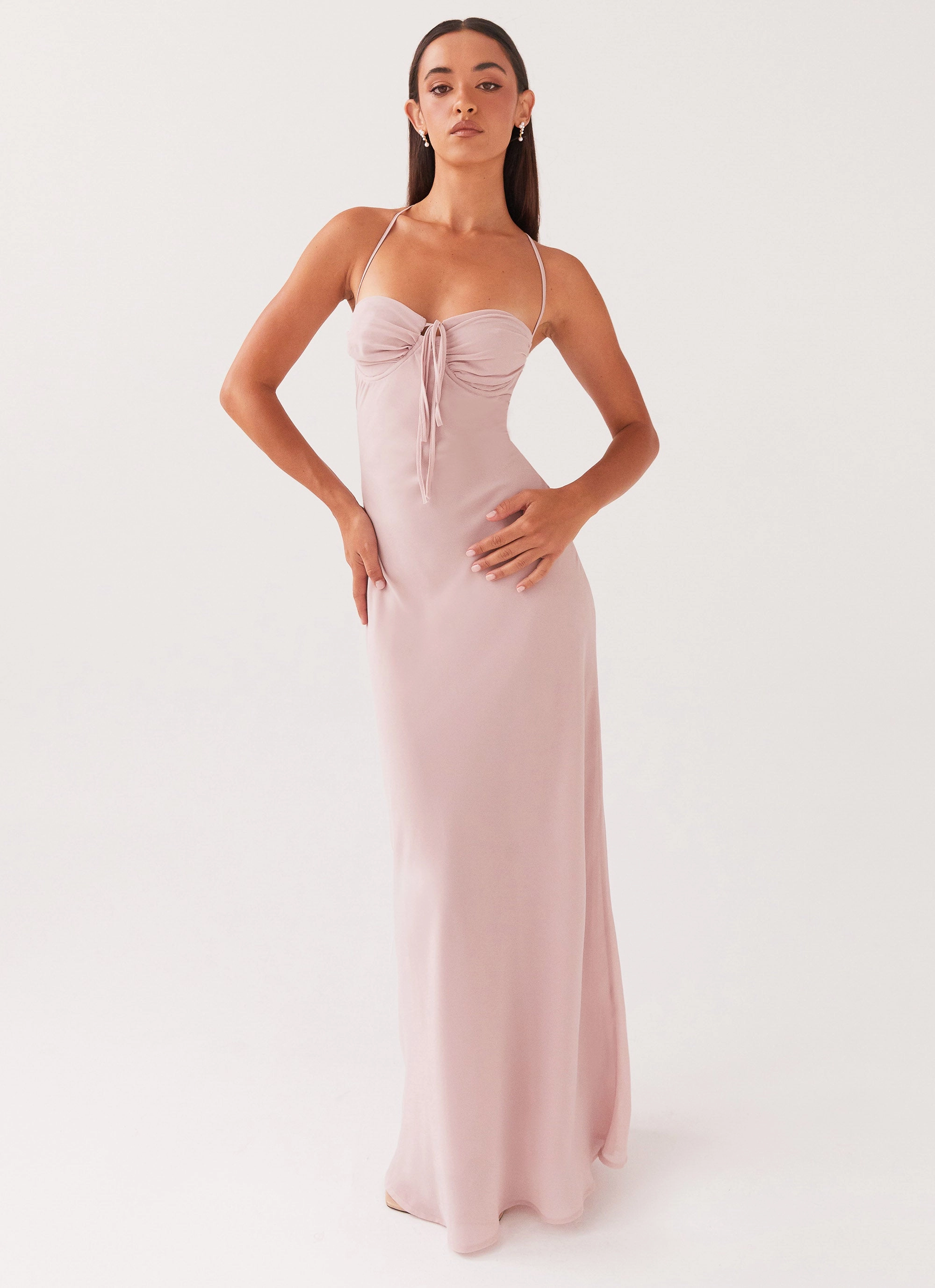 Aveline Maxi Dress - Mauve Quick Glam