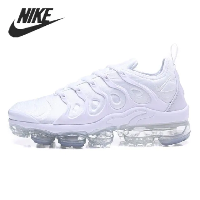 Nike- Air VaporMax Plus TN Women Men's Running Shoes Triple Black New Arrival Authentic Breathable Outdoor Sneakers 36-45