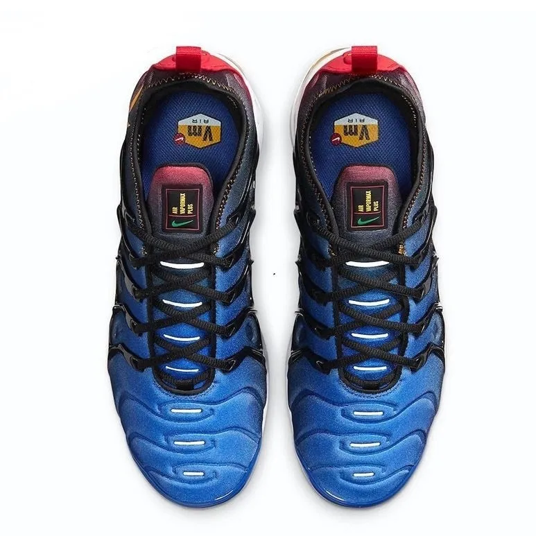Nike- Air VaporMax Plus TN Women Men's Running Shoes Triple Black New Arrival Authentic Breathable Outdoor Sneakers 36-45