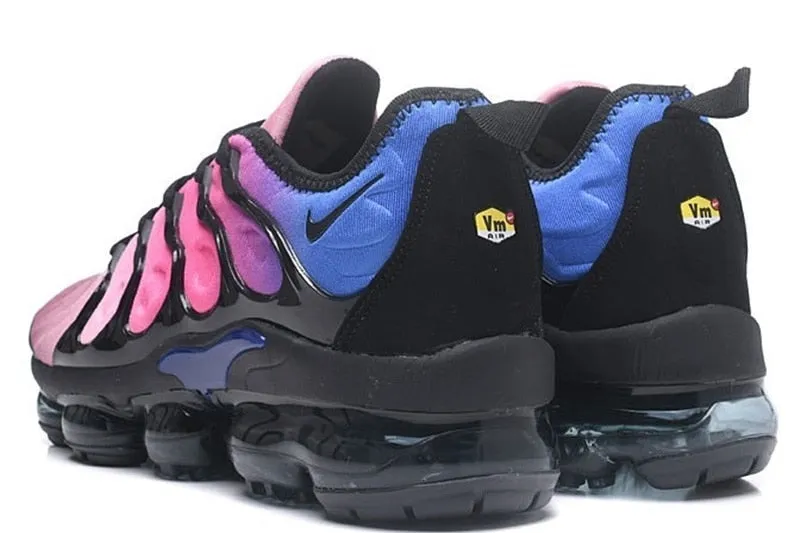 Nike- Air VaporMax Plus TN Women Men's Running Shoes Triple Black New Arrival Authentic Breathable Outdoor Sneakers 36-45
