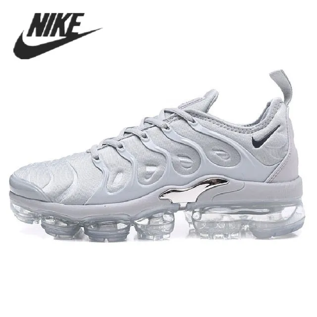 Nike- Air VaporMax Plus TN Women Men's Running Shoes Triple Black New Arrival Authentic Breathable Outdoor Sneakers 36-45