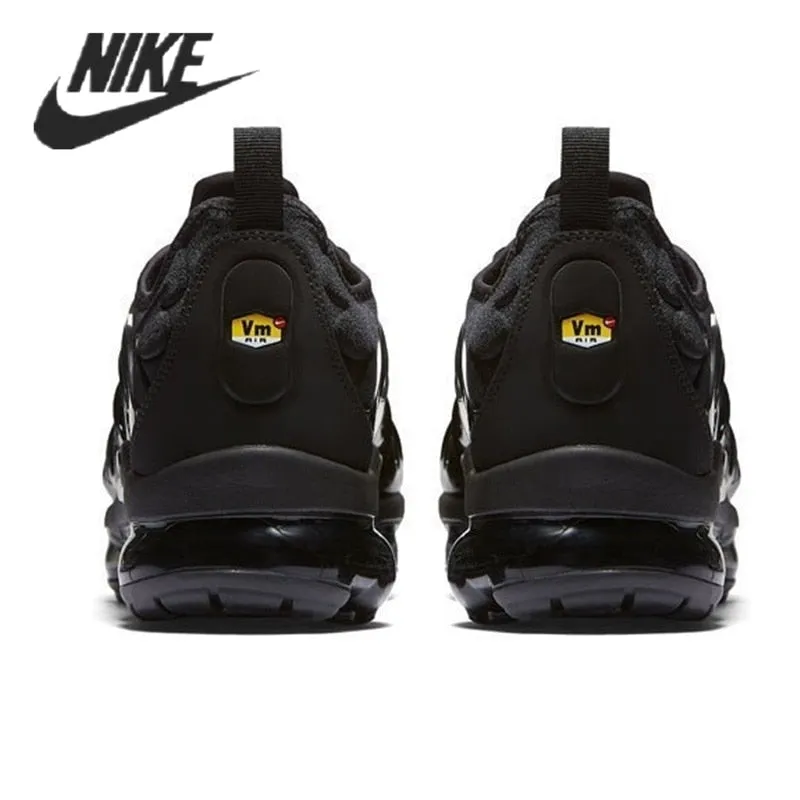 Nike- Air VaporMax Plus TN Women Men's Running Shoes Triple Black New Arrival Authentic Breathable Outdoor Sneakers 36-45