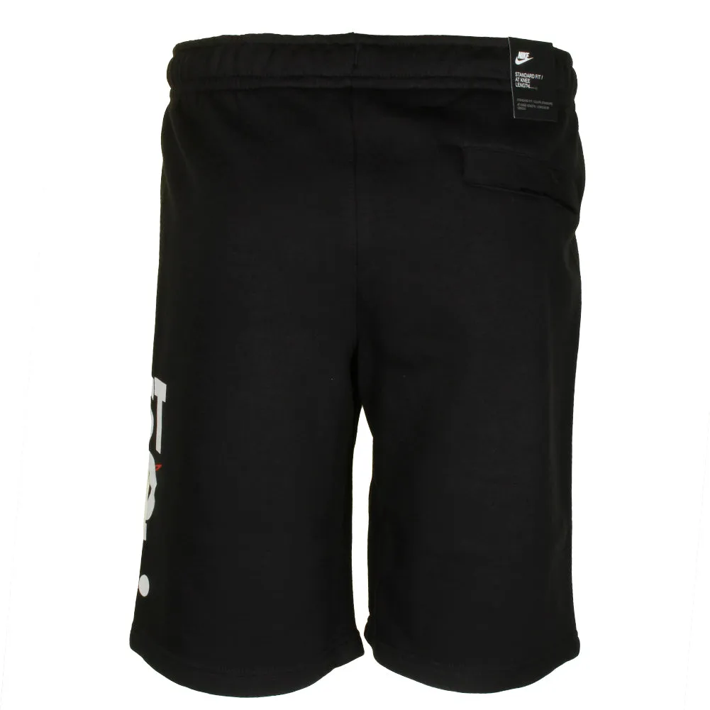 Nike Men's Just Do It Graphic Logo Gym Fleece Active Workout Knee Length Shorts