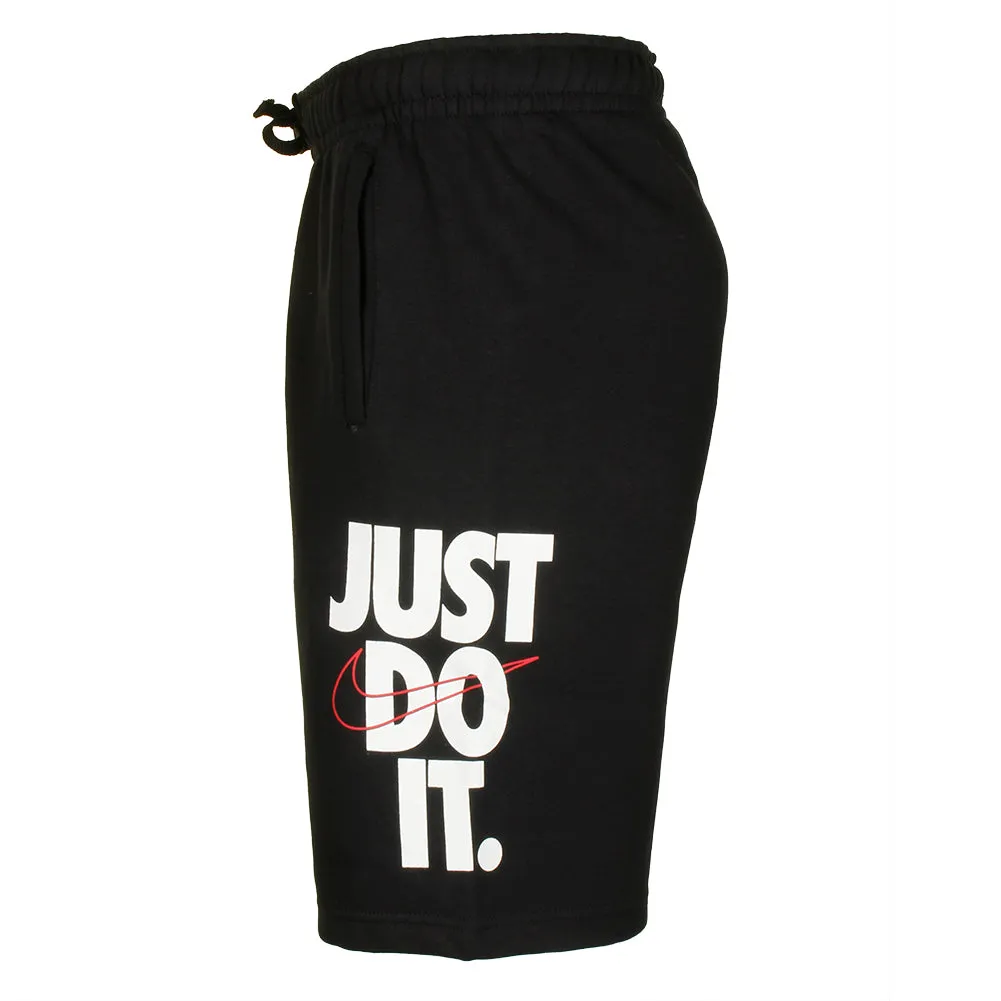 Nike Men's Just Do It Graphic Logo Gym Fleece Active Workout Knee Length Shorts