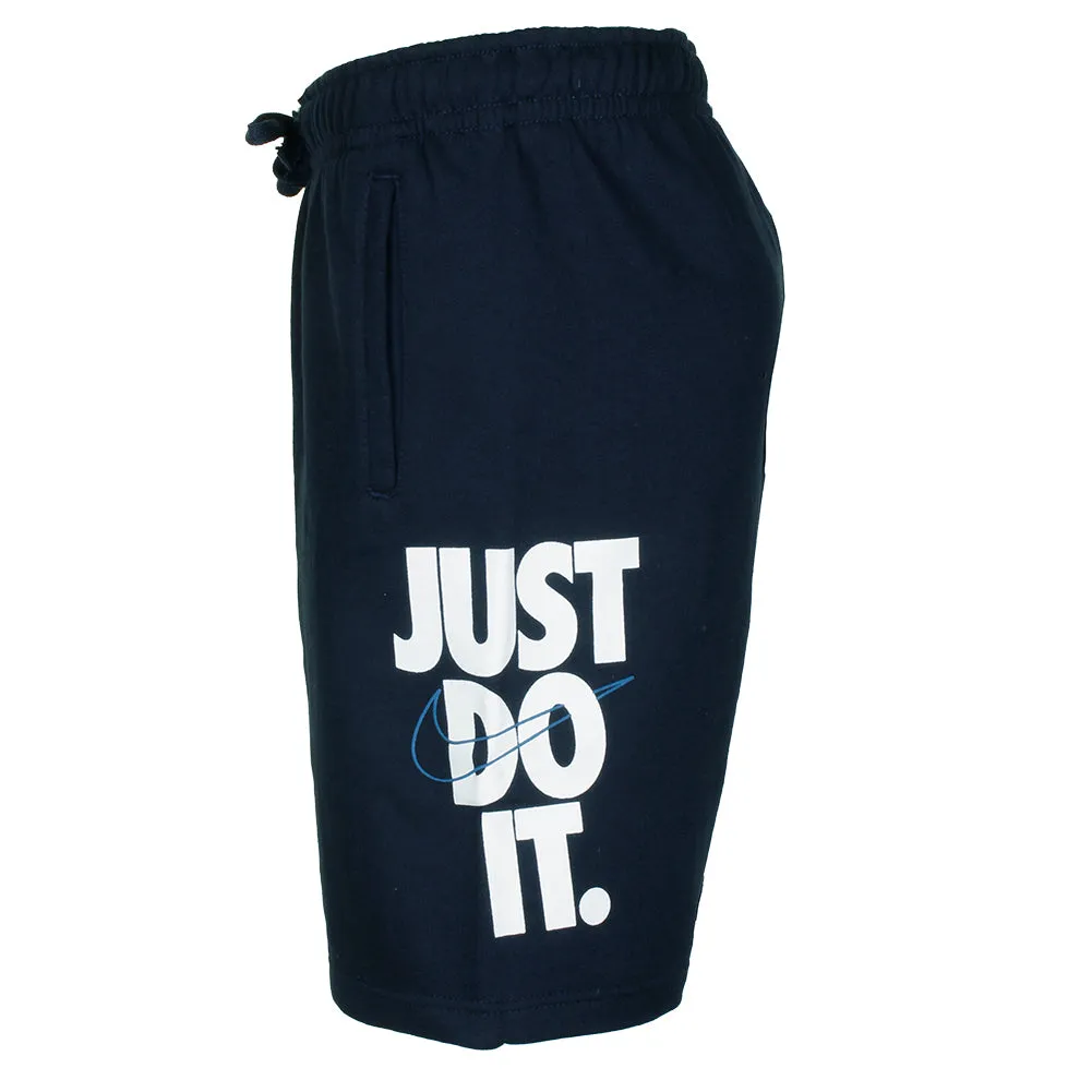 Nike Men's Just Do It Graphic Logo Gym Fleece Active Workout Knee Length Shorts
