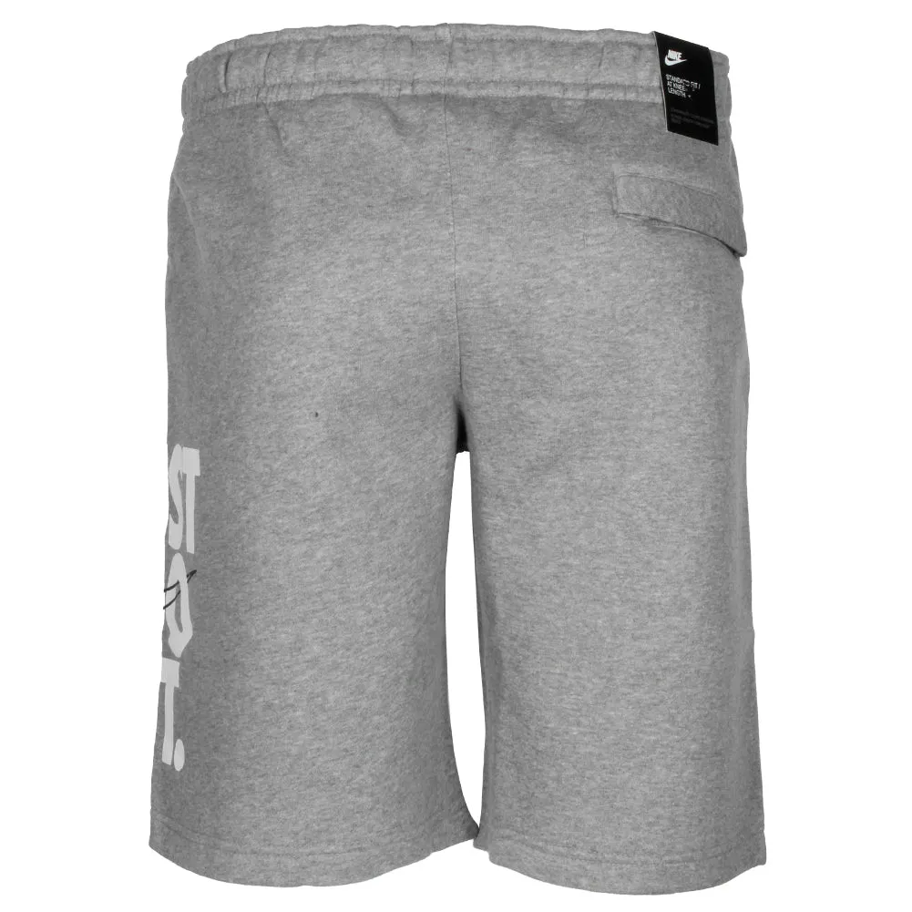 Nike Men's Just Do It Graphic Logo Gym Fleece Active Workout Knee Length Shorts