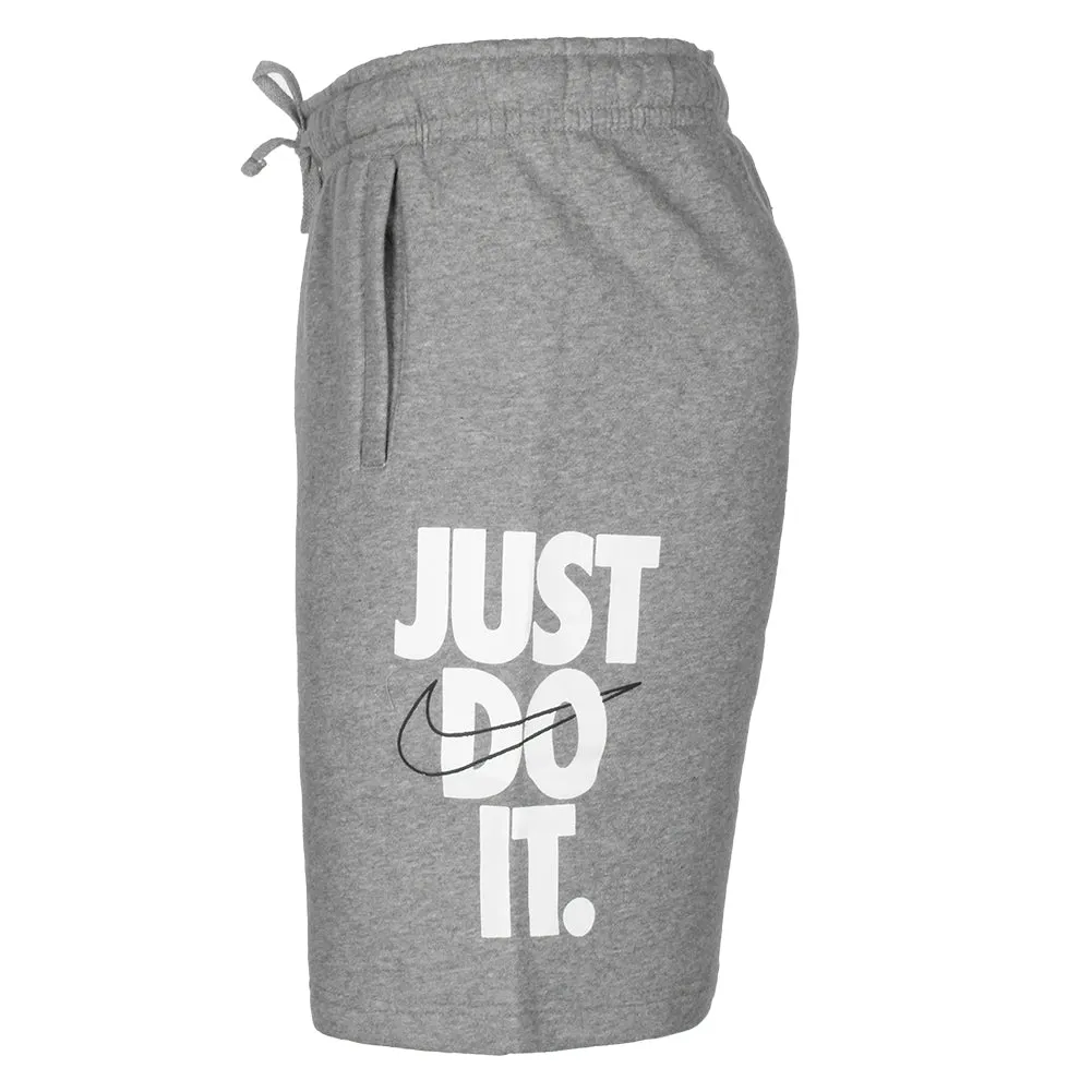 Nike Men's Just Do It Graphic Logo Gym Fleece Active Workout Knee Length Shorts