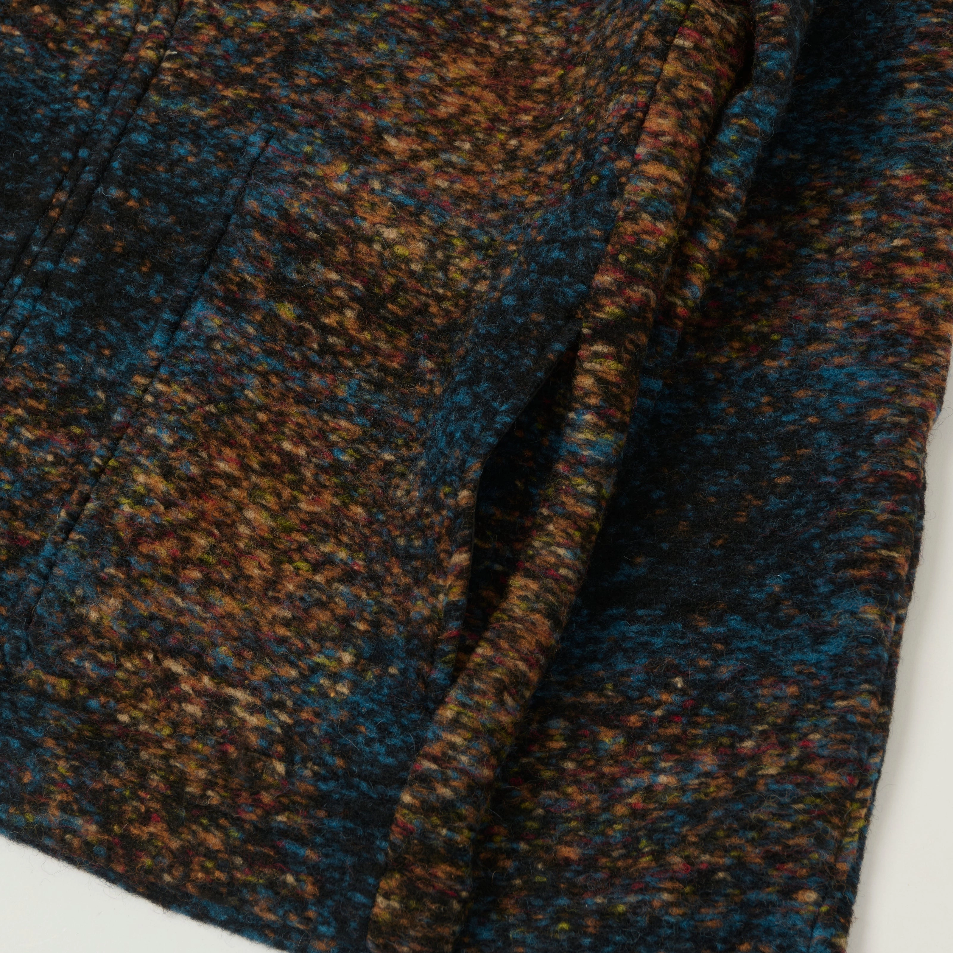 NN07 'Gael' Wool Jacket - Blue Jacquard