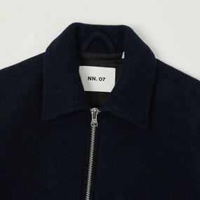 NN07 'Gael' Wool Jacket - Navy