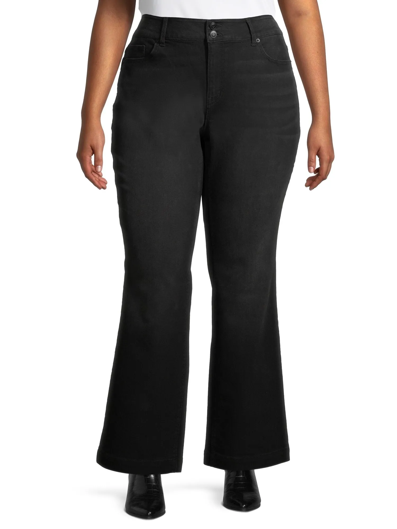 No Boundaries Juniors' Plus Size Bootcut Jeans