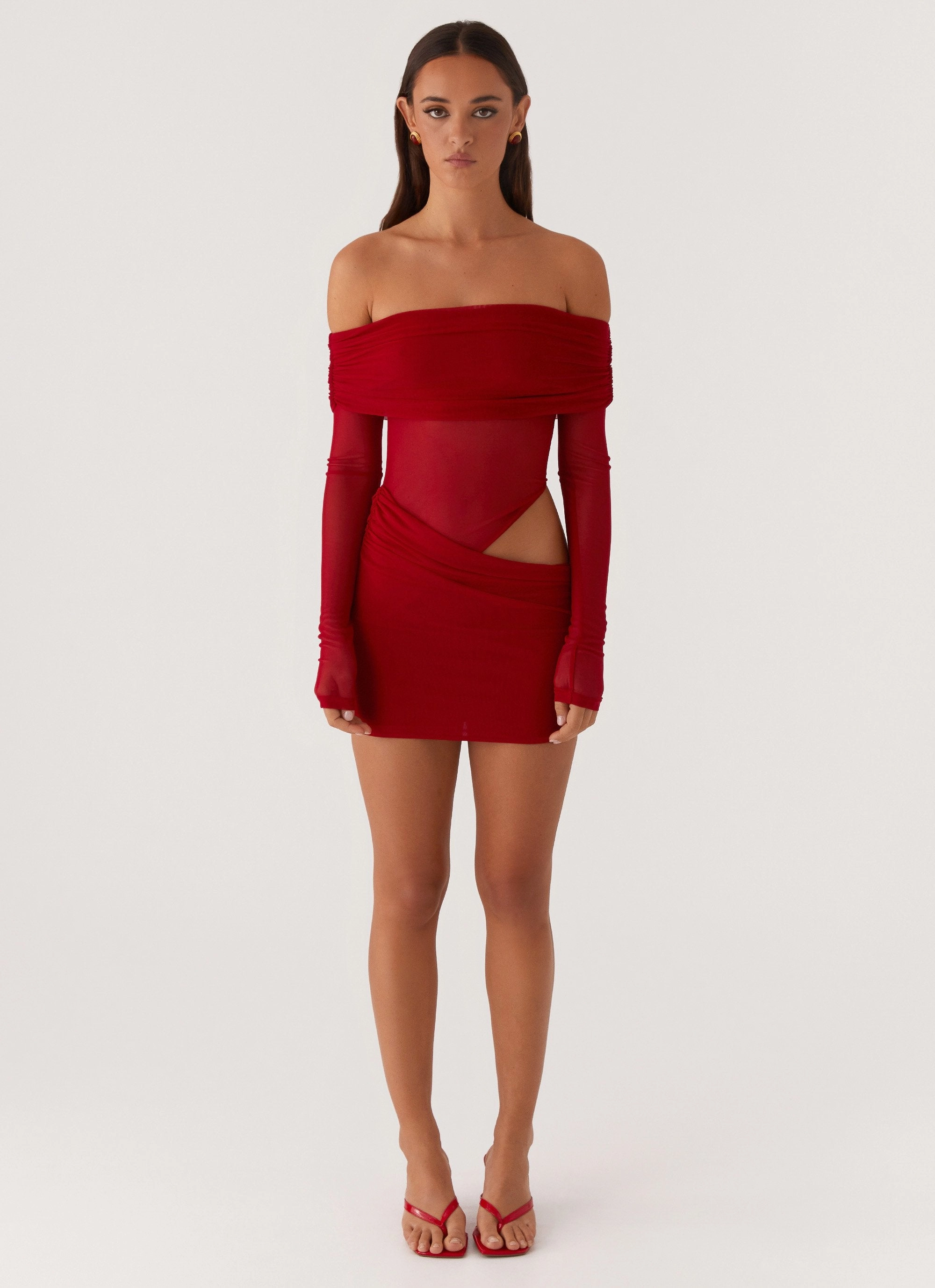 Versatile Wear No Doubt Mini Dress - Red