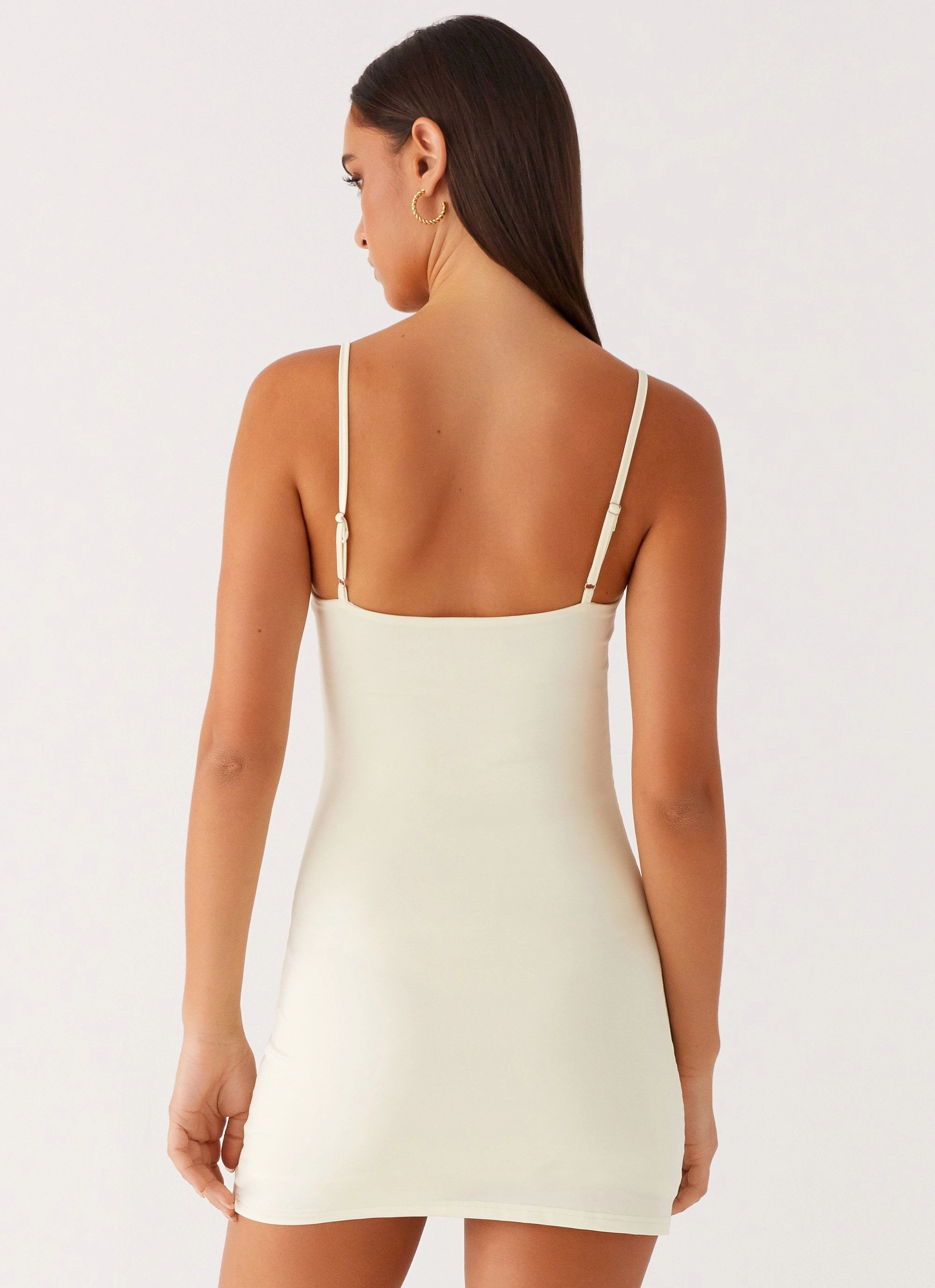 Nolani Mini Dress - Pastel Yellow Insulating-Lining