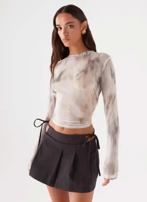 Non Irritating Seams Alexie Pleated Mini Skirt - Black Alexie Pleated Mini Skirt - Black Calm Mood