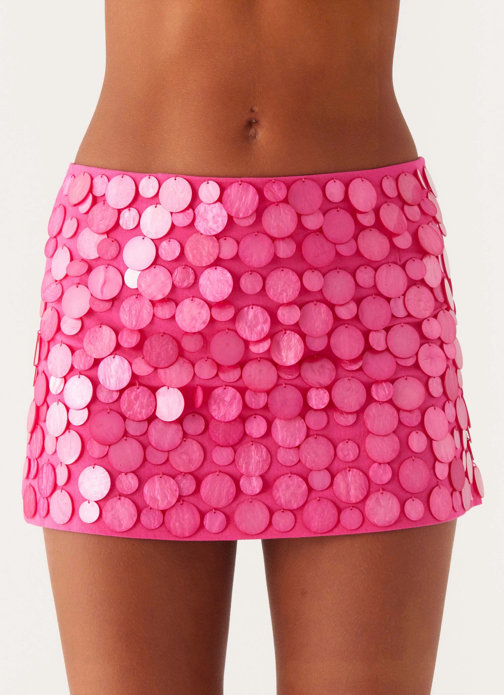 Easy Comfort Movie Star Mini Skirt - Fuchsia