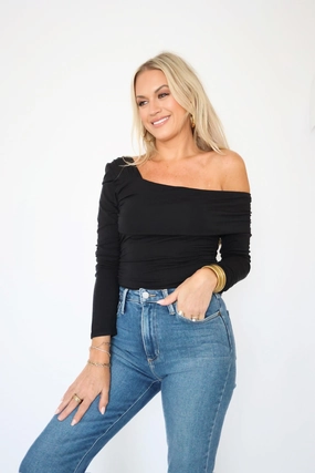 NonChafing Fabric Jen Asymmetrical Top Flatlock Seam Technology Jen Asymmetrical Top