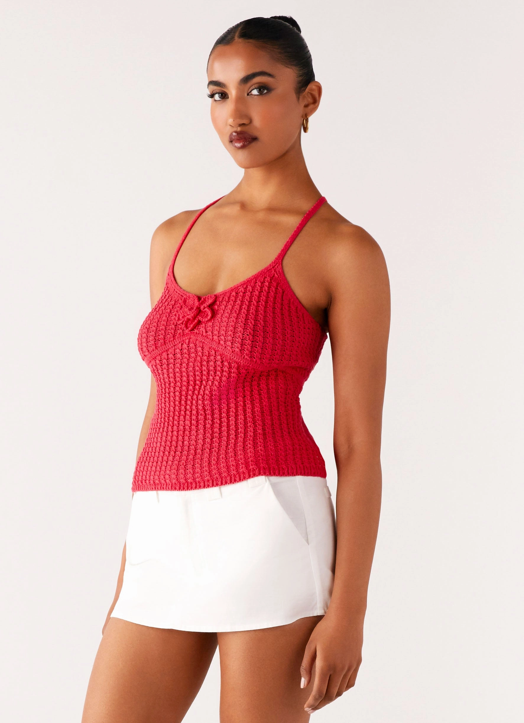 Tiare Crochet Top - Fuchsia AllDay Comfort Design