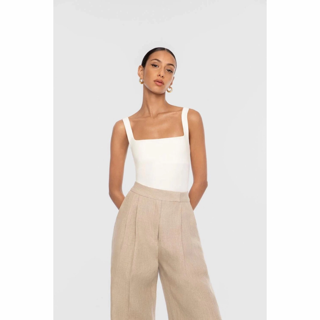 Casual Layer DAL THE LABEL Essential Bodysuit, Ivory