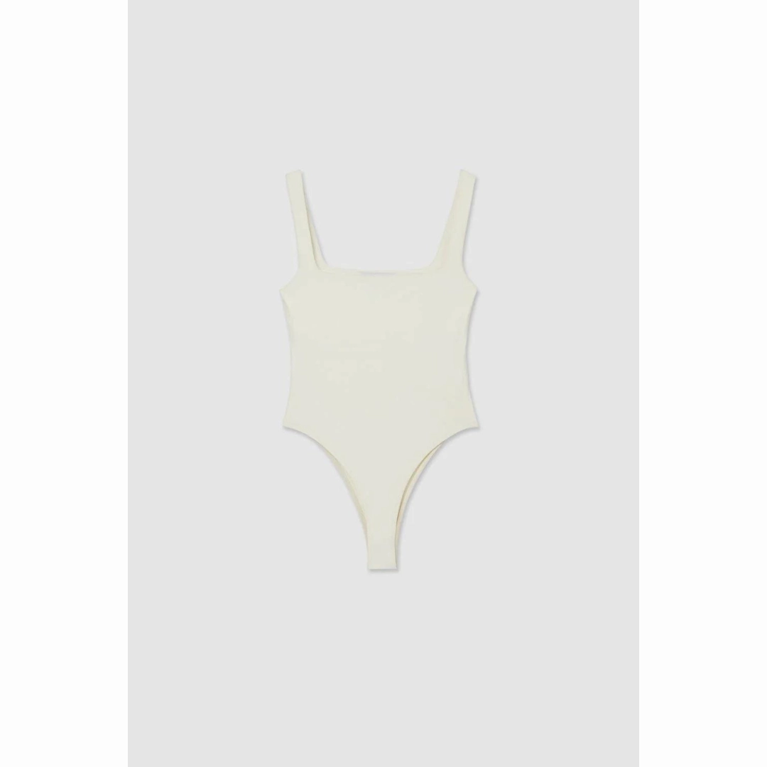 DAL THE LABEL Essential Bodysuit, Ivory Natural Movement Lightweight Wear