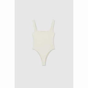 NonIrritating Inner Seam DAL THE LABEL Essential Bodysuit, Ivory DAL THE LABEL Essential Bodysuit, Ivory Natural Movement Lightweight Wear